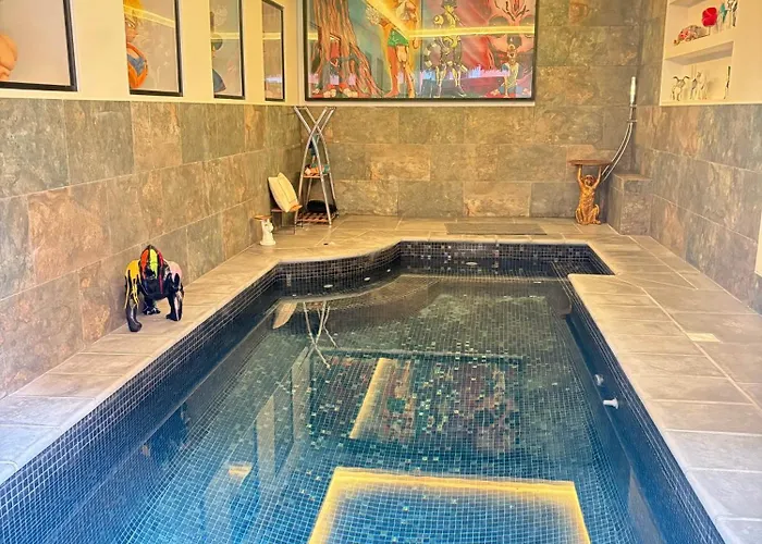 T4 Front De Mer Piscine Interieure Privee Clim Apartman Cagnes-sur-Mer